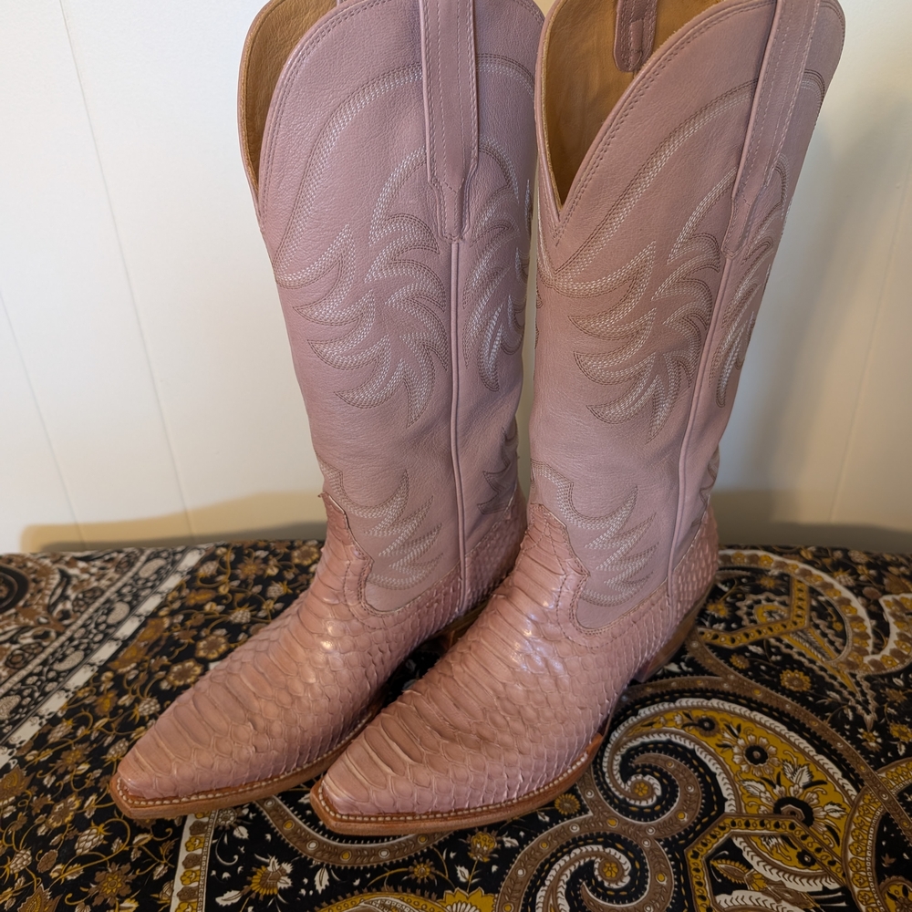 Tecovas Dusty Pink Limited Edition Boots